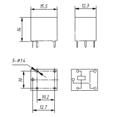 Схема реле 12v