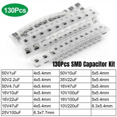 Набор электролитических SMD конденсаторов 130 шт